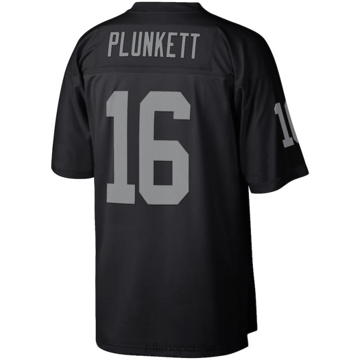 ropa NFL las vegas raiders jim plunkett mitchell & ness negro jugador retirado legado réplica camiseta hombres 20DRH4488 - Image 3