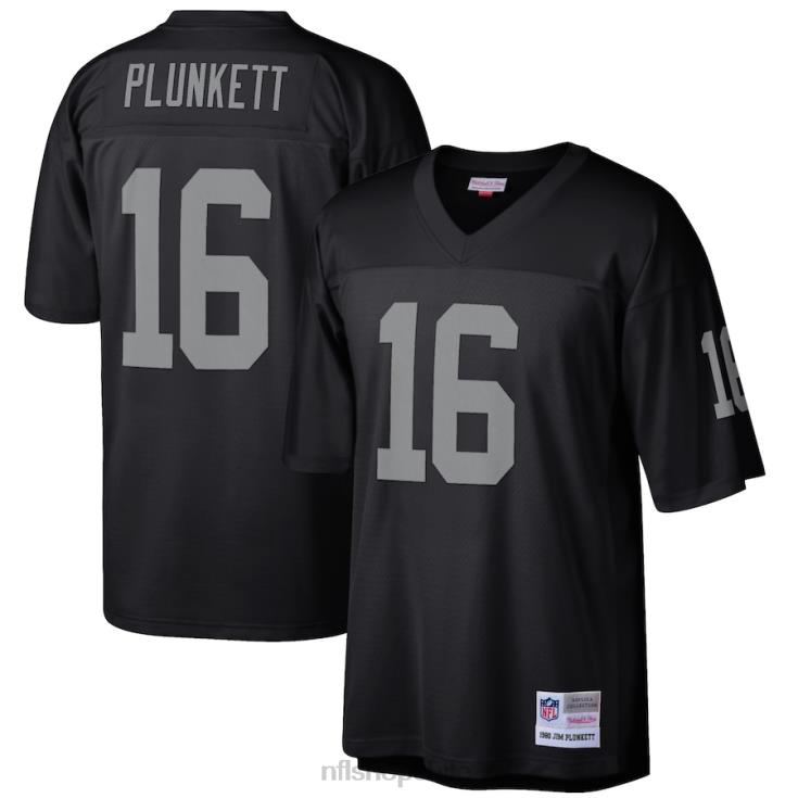 ropa_nfl_las_vegas_raiders_jim_plunkett_mitchell_ness_negro_jugador_retirado_legado_replica_camiseta_hombres_20drh4488.jpg ropa NFL las vegas raiders jim plunkett mitchell & ness negro jugador retirado legado réplica camiseta hombres 20DRH4488 - Image 1