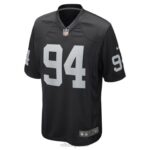 ropa NFL las vegas raiders jordan jenkins nike camiseta negra del jugador del juego hombres 20DRH6459 - Image 2