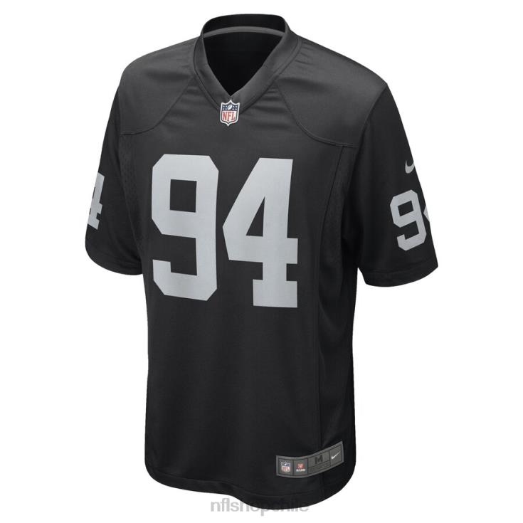 ropa NFL las vegas raiders jordan jenkins nike camiseta negra del jugador del juego hombres 20DRH6459 - Image 2