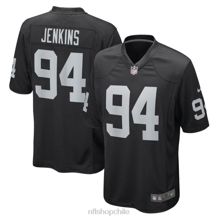 ropa NFL las vegas raiders jordan jenkins nike camiseta negra del jugador del juego hombres 20DRH6459 - Image 1