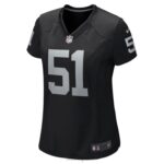 ropa NFL las vegas raiders malcolm koonce nike camiseta negra game mujer 20DRH6036 - Image 2