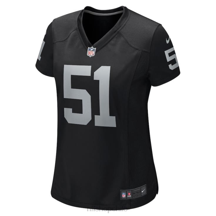 ropa NFL las vegas raiders malcolm koonce nike camiseta negra game mujer 20DRH6036 - Image 2