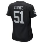 ropa NFL las vegas raiders malcolm koonce nike camiseta negra game mujer 20DRH6036 - Image 3