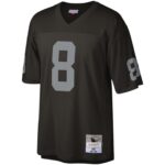 ropa NFL las vegas raiders ray guy mitchell & ness camiseta réplica heredada negra 1976 hombres 20DRH2999 - Image 2