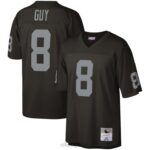 ropa NFL las vegas raiders ray guy mitchell & ness camiseta réplica heredada negra 1976 hombres 20DRH2999