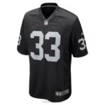 ropa NFL las vegas raiders roderic teamer nike camiseta de juego negra hombres 20DRH5601 - Image 2
