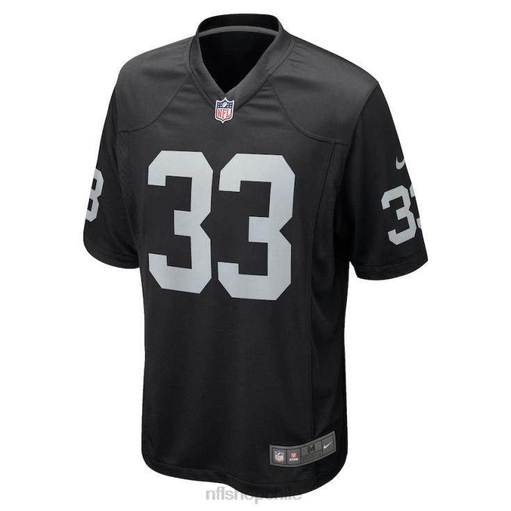 ropa NFL las vegas raiders roderic teamer nike camiseta de juego negra hombres 20DRH5601 - Image 2