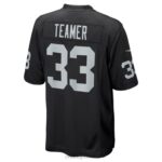 ropa NFL las vegas raiders roderic teamer nike camiseta de juego negra hombres 20DRH5601 - Image 3