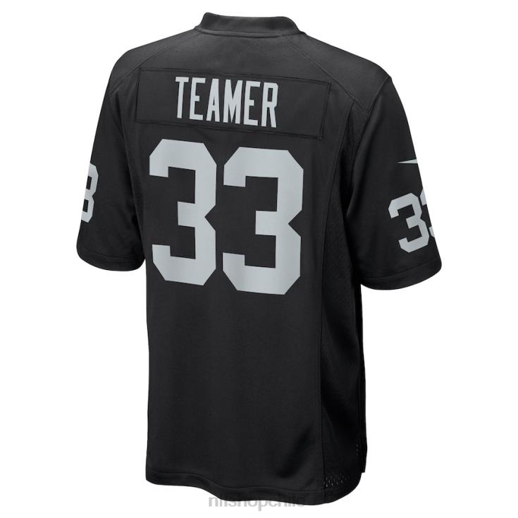 ropa NFL las vegas raiders roderic teamer nike camiseta de juego negra hombres 20DRH5601 - Image 3