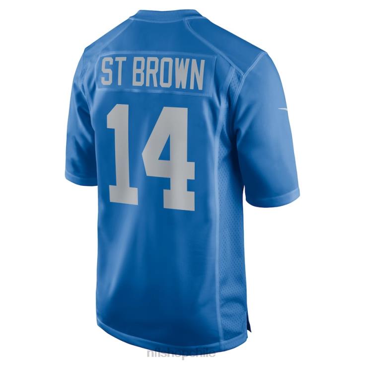 ropa NFL leones de detroit amon-ra st. camiseta de juego de jugador azul nike marrón hombres 20DRH2945 - Image 3