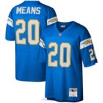 ropa NFL los angeles cargadores natrone significa mitchell & ness azul polvo 1994 réplica de camiseta heredada hombres 20DRH2719