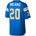 ropa NFL los angeles cargadores natrone significa mitchell & ness azul polvo 1994 réplica de camiseta heredada hombres 20DRH2719 - Image 3