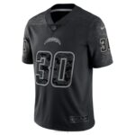 ropa NFL los angeles chargers austin ekeler nike negro rflctv camiseta limitada hombres 20DRH2486 - Image 3