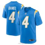 ropa NFL Los Angeles Chargers Chase Daniel Nike camiseta de juego azul polvo hombres 20DRH4769