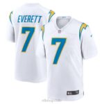 ropa NFL los angeles chargers gerald everett nike camiseta blanca de jugador hombres 20DRH6502