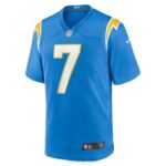 ropa NFL los angeles chargers gerald everett nike polvo azul jugador juego camiseta hombres 20DRH3367 - Image 2