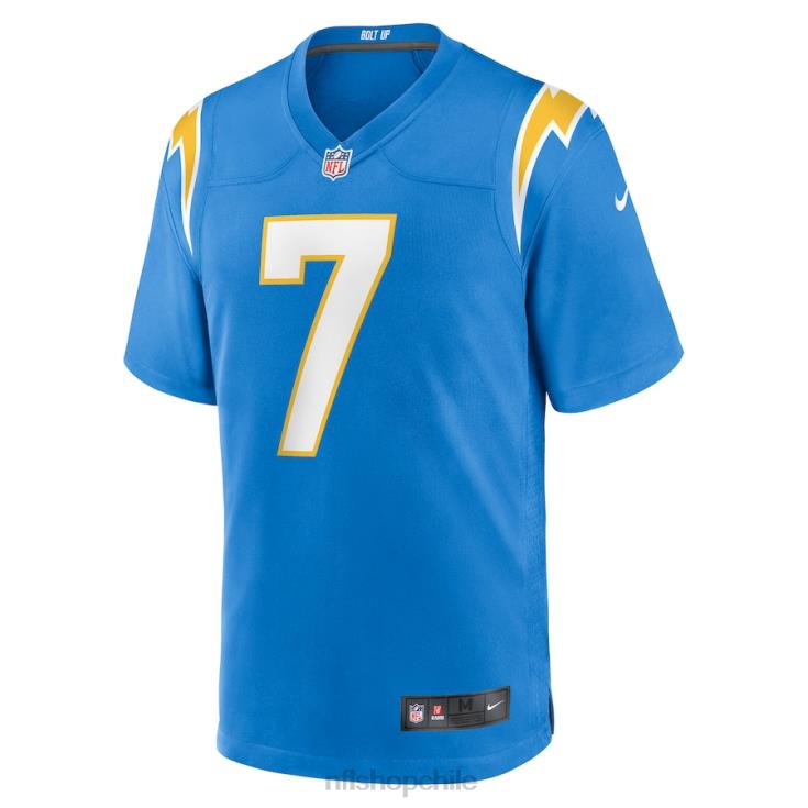 ropa NFL los angeles chargers gerald everett nike polvo azul jugador juego camiseta hombres 20DRH3367 - Image 2
