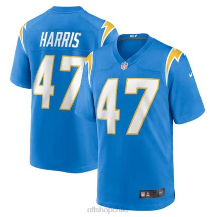 ropa NFL los angeles chargers josh harris camiseta nike azul polvo hombres 20DRH4754