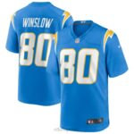 ropa NFL los angeles chargers kellen winslow nike polvo azul juego jugador retirado camiseta hombres 20DRH3418