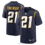 ropa NFL Los Angeles Chargers Ladainian Tomlinson Nike camiseta de jugador retirado azul marino hombres 20DRH639