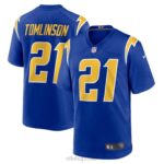 ropa NFL Los Angeles Chargers Ladainian Tomlinson Nike Royal jugador retirado camiseta de juego alternativo hombres 20DRH2156