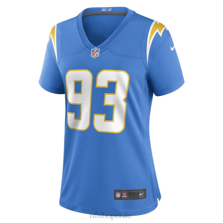 ropa NFL los angeles chargers otito ogbonnia nike polvo azul jugador camiseta mujer 20DRH6544 - Image 2