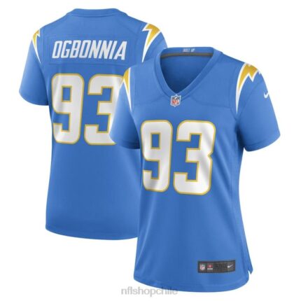 ropa NFL los angeles chargers otito ogbonnia nike polvo azul jugador camiseta mujer 20DRH6544