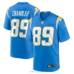 ropa NFL Los Angeles Chargers Wes Chandler Nike camiseta de jugador retirado azul polvo hombres 20DRH3423
