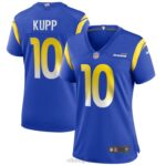 ropa NFL los angeles rams cooper kupp nike camiseta del juego del equipo real mujer 20DRH1021