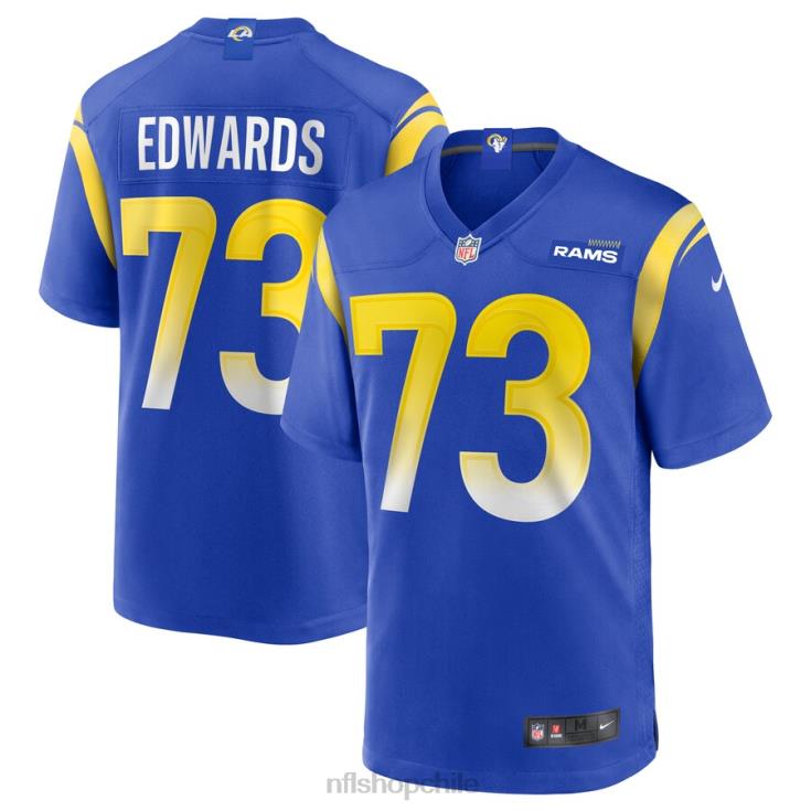 ropa NFL los angeles rams david edwards nike camiseta royal game hombres 20DRH6829 - Image 1