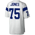 ropa NFL los angeles rams deacon jones mitchell & ness réplica de camiseta blanca heredada de 1969 hombres 20DRH3787 - Image 3