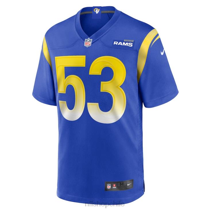 ropa NFL los angeles rams ernest jones nike camiseta del jugador del equipo real hombres 20DRH4761 - Image 2