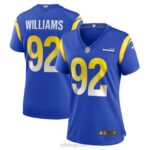 ropa NFL los angeles rams jonah williams nike camiseta del jugador del juego real mujer 20DRH6804