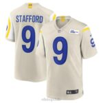 ropa NFL los angeles rams matthew stafford nike hueso juego camiseta hombres 20DRH3323