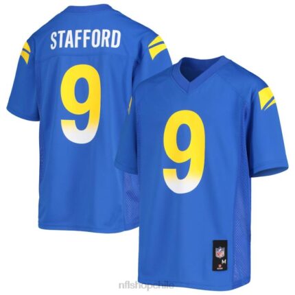 ropa NFL los angeles rams matthew stafford royal réplica de camiseta del jugador juventud 20DRH2550