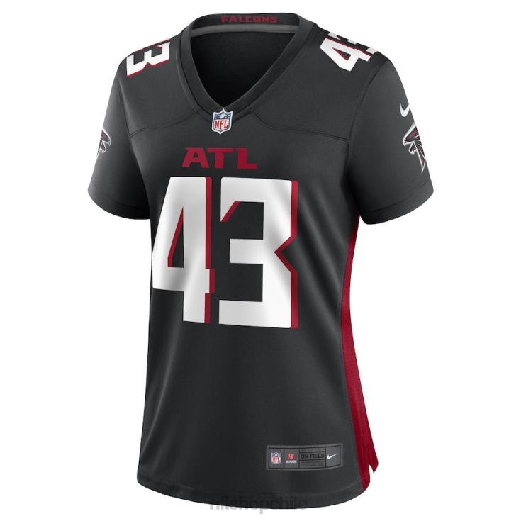 ropa NFL matt hankins atlanta falcons nike camiseta negra del jugador del juego mujer 20DRH5397 - Image 2