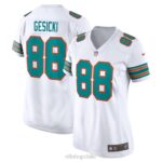 ropa NFL miami Dolphins Mike Gesicki Nike camiseta blanca de juego alternativo mujer 20DRH735