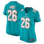 ropa NFL miami Dolphins salvon ahmed camiseta nike aqua game mujer 20DRH5008