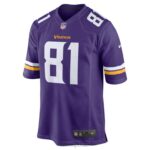 ropa NFL minnesota vikings bisi johnson nike camiseta de juego morada hombres 20DRH4937 - Image 2
