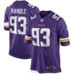 ropa NFL minnesota vikings john randle nike púrpura juego camiseta de jugador retirado hombres 20DRH3018