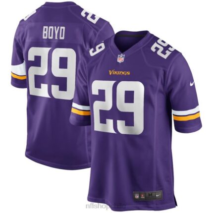 ropa NFL Minnesota Vikings Kris Boyd Nike camiseta de juego morada hombres 20DRH5747
