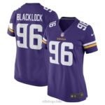 ropa NFL minnesota vikings ross blacklock nike púrpura juego jugador camiseta mujer 20DRH5277