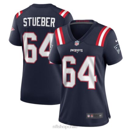 ropa NFL New England Patriots Andrew Stueber camiseta Nike azul marino Game Player mujer 20DRH5138