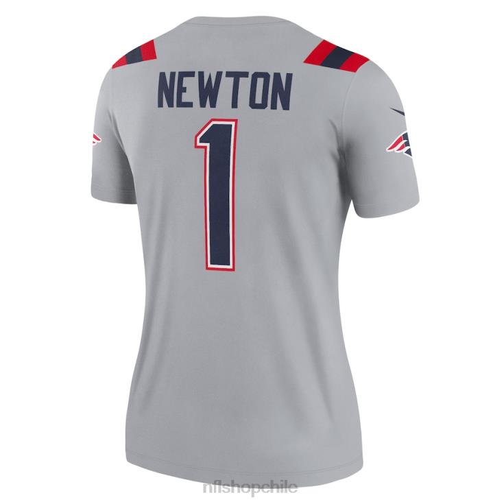 ropa NFL New England Patriots Cam Newton Nike camiseta gris leyenda invertida mujer 20DRH4950 - Image 3