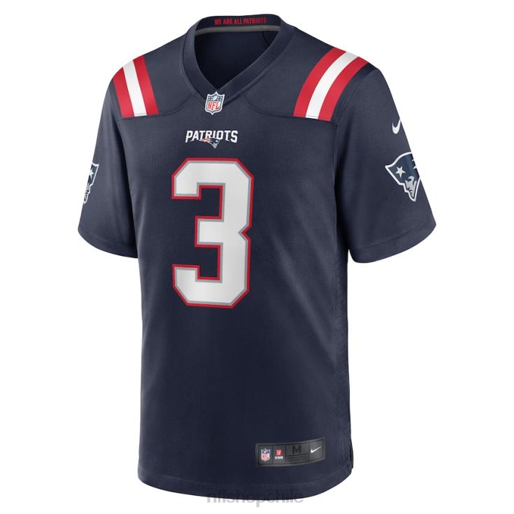 ropa NFL New England Patriots Jabrill Peppers Nike camiseta azul marino Game hombres 20DRH2843 - Image 2