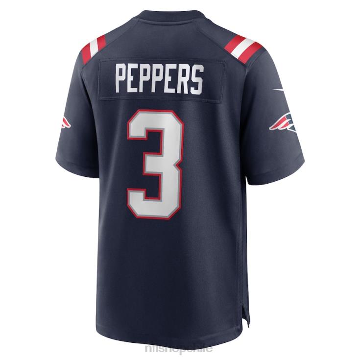ropa NFL New England Patriots Jabrill Peppers Nike camiseta azul marino Game hombres 20DRH2843 - Image 3