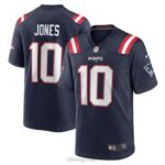ropa NFL New England Patriots Mac Jones Nike camiseta de jugador azul marino hombres 20DRH361
