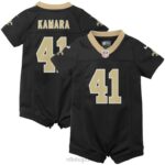 ropa NFL new orleans saints alvin kamara camiseta mameluco negro nike niños 20DRH1440