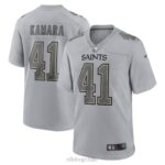 ropa NFL new orleans saints alvin kamara nike gris atmósfera moda juego camiseta hombres 20DRH758
